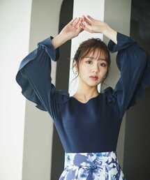 PROPORTION BODY DRESSING | ラッフルスリーブニット / 1213170113(ニット/セーター)