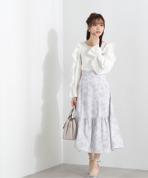 PROPORTION BODY DRESSING(プロポーションボディドレッシング)の「ラッフルスリーブニット / 1213170113(ニット/セーター・レディース・ブルー/ネイビー/ホワイト系その他・FREE)」の7枚目の写真