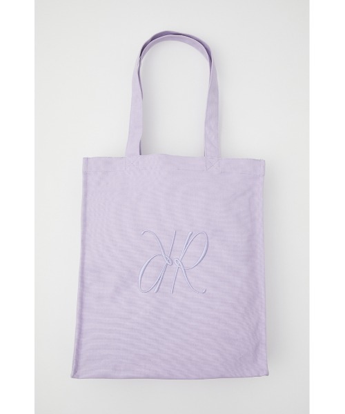 rienda（リエンダ）の「Rロゴキャンバストートバッグ（トートバッグ・レディース・グレー/ブラック/アイボリー/マルチ/グリーン/ライトグレー/ブラック系その他/オレンジ/ライトパープル/ライトピンク・FREE）」の7枚目の写真