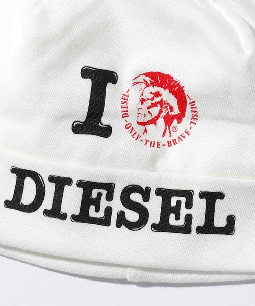 DIESEL ベビー服セット（ロンパース・帽子・スタイ）　ギフト DIESEL(ディーゼル)Baby ベビーギフトセット スタイ/ロンパース/帽子の