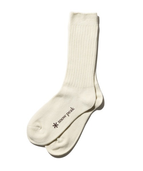 Snow Peak（スノーピーク）の「Recycled Cotton Socks（ソックス/靴下・メンズ・ホワイト/グレー/ブラック・2/1）」の2枚目の写真