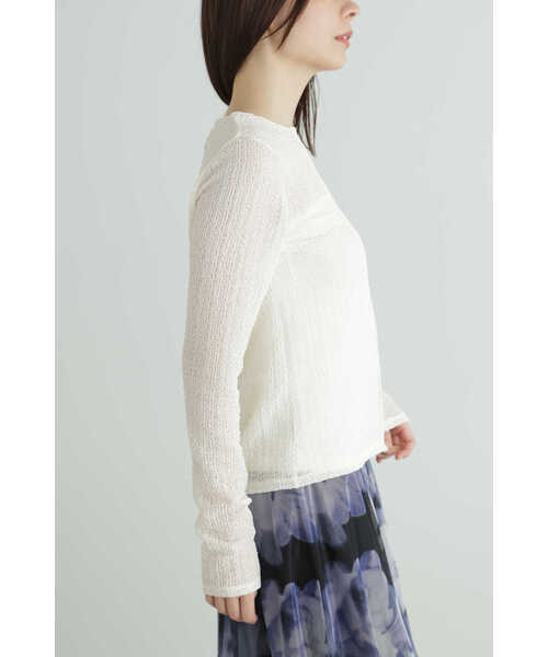 JILL STUART（ジルスチュアート）の「◆シュリンクシアートップス（Tシャツ/カットソー・レディース・ブラック/ホワイト・FREE）」の14枚目の写真