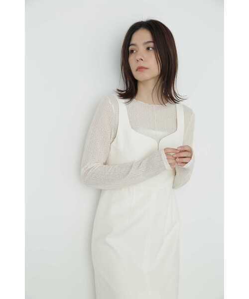 JILL STUART（ジルスチュアート）の「◆シュリンクシアートップス（Tシャツ/カットソー・レディース・ブラック/ホワイト・FREE）」の12枚目の写真