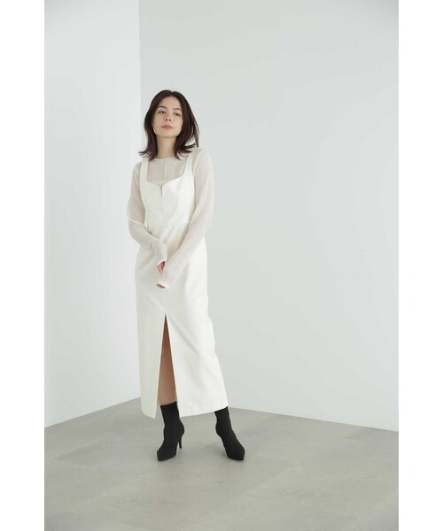 JILL STUART（ジルスチュアート）の「◆シュリンクシアートップス（Tシャツ/カットソー・レディース・ブラック/ホワイト・FREE）」の9枚目の写真