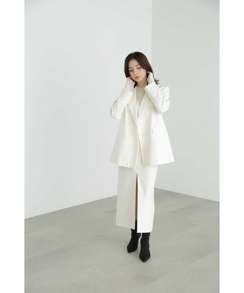 JILL STUART（ジルスチュアート）の「◆シュリンクシアートップス（Tシャツ/カットソー・レディース・ブラック/ホワイト・FREE）」の7枚目の写真