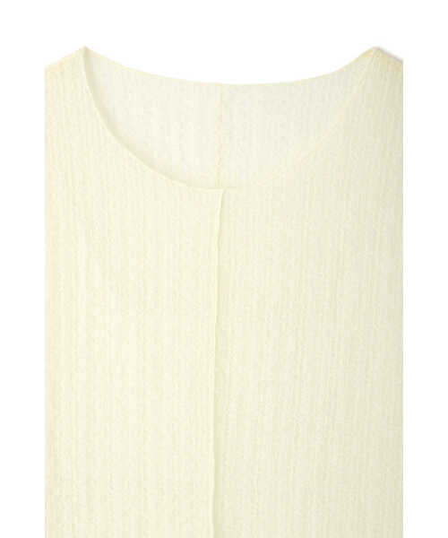 JILL STUART（ジルスチュアート）の「◆シュリンクシアートップス（Tシャツ/カットソー・レディース・ブラック/ホワイト・FREE）」の6枚目の写真