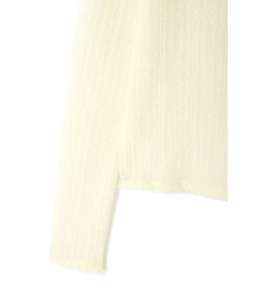 JILL STUART（ジルスチュアート）の「◆シュリンクシアートップス（Tシャツ/カットソー・レディース・ブラック/ホワイト・FREE）」の4枚目の写真