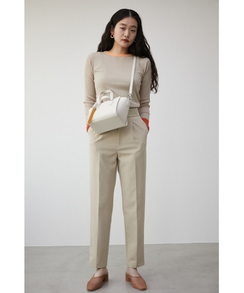 AZUL by moussy（アズールバイマウジー）の「CHARM SET TRAPEZOID BAG/チャームセットトラぺゾイドバッグ（ショルダーバッグ・レディース・ライトブルー/ブラック/アイボリー・FREE）」の9枚目の写真