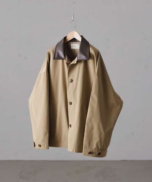 epnok（エプノック）の「Soutien Collor Half Coat/ステンカラーハーフコート（ステンカラーコート・メンズ・ブラック/ベージュ・MEDIUM/LARGE）」の16枚目の写真