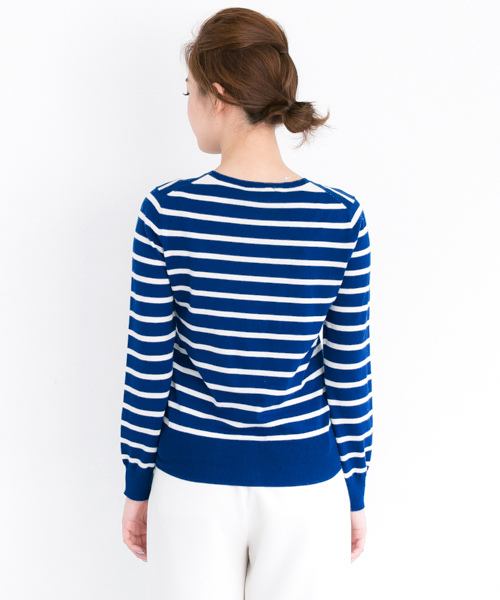 URBAN RESEARCH（アーバンリサーチ）の「UR HIGH GAUZE KNIT CARDIGAN（カーディガン/ボレロ・レディース・ホワイト/グリーン/ネイビー/レッド/ブルー/ブルー系その他・FREE）」の17枚目の写真