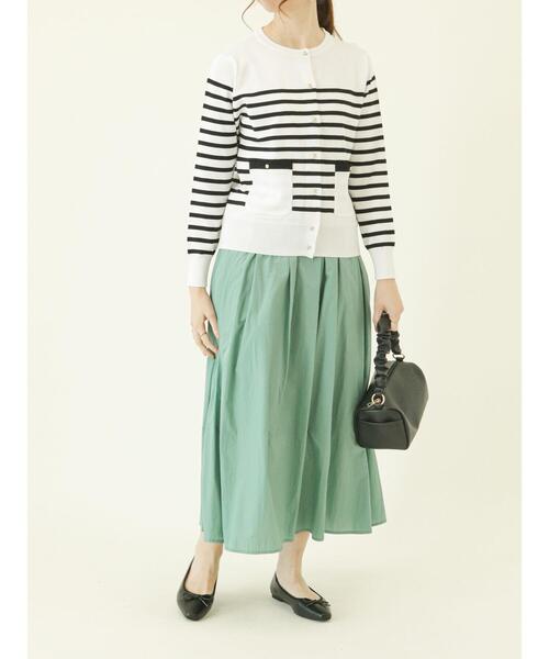 Te chichi（テチチ）の「ポケットクルーネックカーディガン（カーディガン/ボレロ・レディース・ブラック/クリーム/オフホワイト/グリーン・ﾌﾘ-）」の18枚目の写真