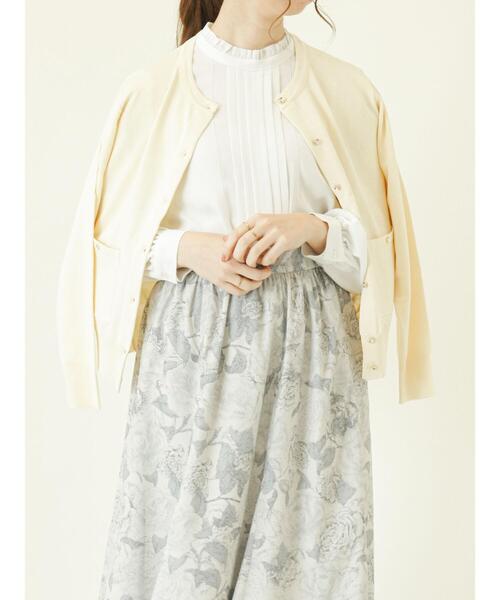 Te chichi（テチチ）の「ポケットクルーネックカーディガン（カーディガン/ボレロ・レディース・ブラック/クリーム/オフホワイト/グリーン・ﾌﾘ-）」の21枚目の写真