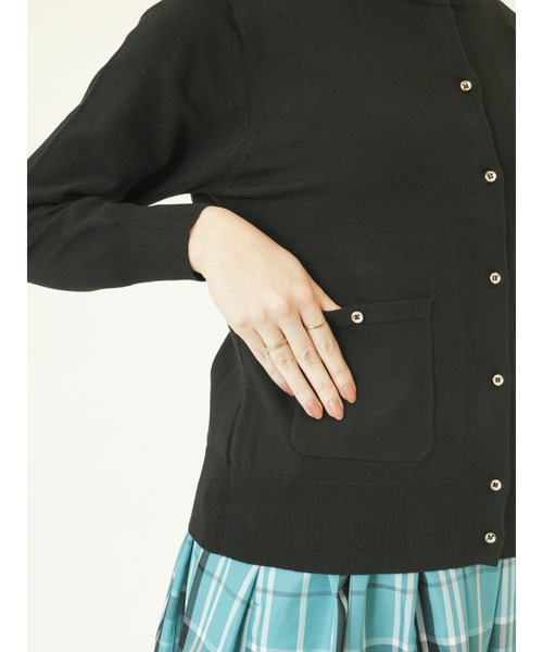 Te chichi（テチチ）の「ポケットクルーネックカーディガン（カーディガン/ボレロ・レディース・ブラック/クリーム/オフホワイト/グリーン・ﾌﾘ-）」の13枚目の写真