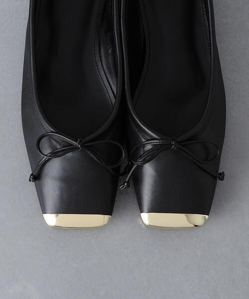 CHEMBUR(チェンバー)の「【一部別注】<CHEMBUR>SQ CAP フラット パンプス(パンプス・レディース・ブラック/グレー・38/37h/37/36/35h/36h/35)」の12枚目の写真