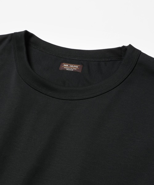 MR.OLIVE（ミスターオリーブ）の「サンフォーキン ジャージー& マルチストライプ / ハイブリット 半袖Tシャツ（シャツ/ブラウス・メンズ・ブラック/ネイビー/オフホワイト・SMALL/MEDIUM/LARGE）」の7枚目の写真