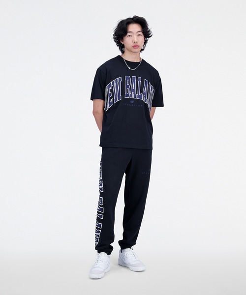 NEW BALANCE（ニューバランス）の「NB Athletics Warped クラシックス ショートスリーブTシャツ（スウェット・メンズ・ブラック/バーガンディー/ホワイト/アイボリー・3/5/0/2/4/1）」の10枚目の写真