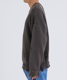 トップス F-LAGSTUF-F DAMAGE COTTON SWEATER F-LAGSTUF-F（フラグスタフ）の「DAMEGE COTTON SWEATER（ニット