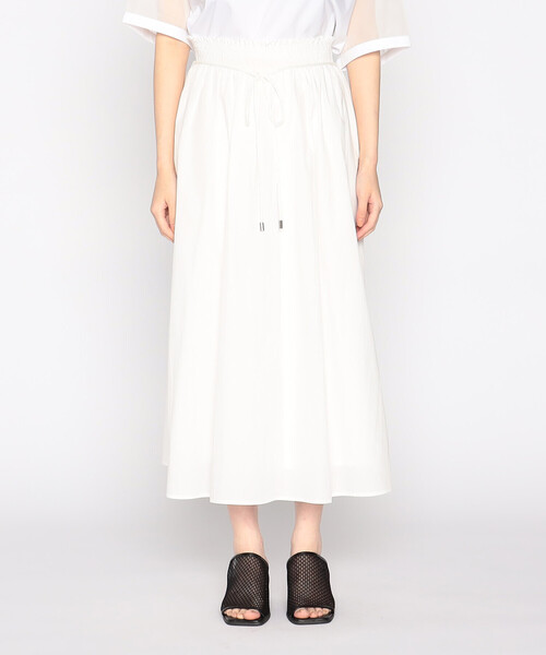 COMME CA ISM（コムサイズム）の「【セットアップ対応】スモッキング　スカート（スカート・レディース・オフホワイト/オリーブ・MEDIUM/LARGE）」の7枚目の写真