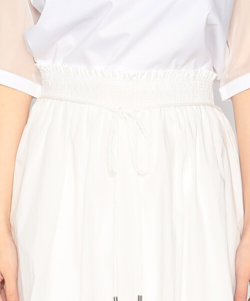 COMME CA ISM（コムサイズム）の「【セットアップ対応】スモッキング　スカート（スカート・レディース・オフホワイト/オリーブ・MEDIUM/LARGE）」の17枚目の写真