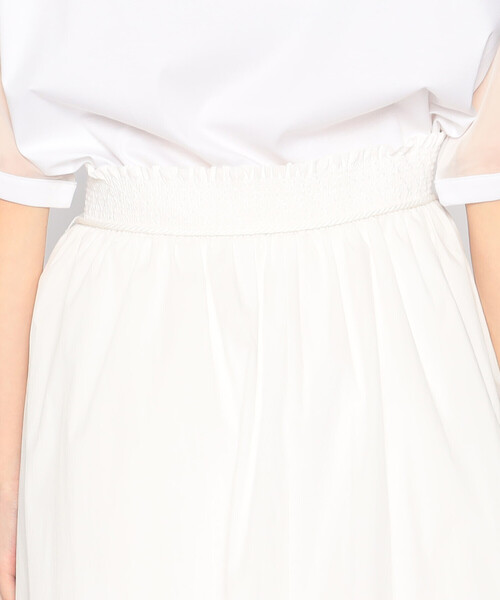 COMME CA ISM（コムサイズム）の「【セットアップ対応】スモッキング　スカート（スカート・レディース・オフホワイト/オリーブ・MEDIUM/LARGE）」の18枚目の写真