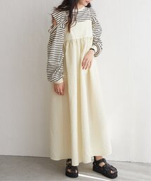 フクレジャガードペプラムキャミワンピース