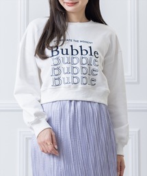 clear | ショート丈刺繍プリントスウェット ≪2023SS新作≫(スウェット)