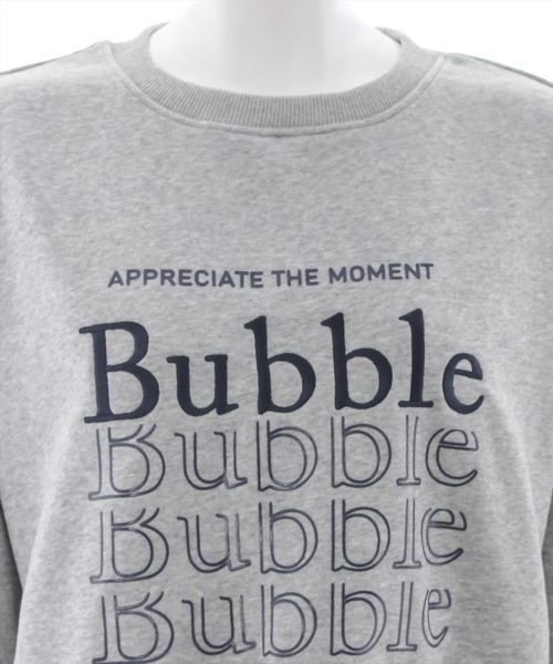 clear（クリア）の「ショート丈刺繍プリントスウェットトップス（スウェット・レディース・サックスブルー/オフホワイト・F）」の9枚目の写真