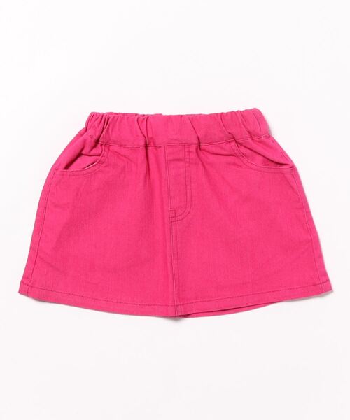 Life Support Products（ライフサポートプロダクツ）の「カラーデニムミニスカート(kids/XS-L)（スカート・キッズ・オフホワイト/オレンジ/ピンク/ライトグリーン・XS/S/M/L）」の7枚目の写真