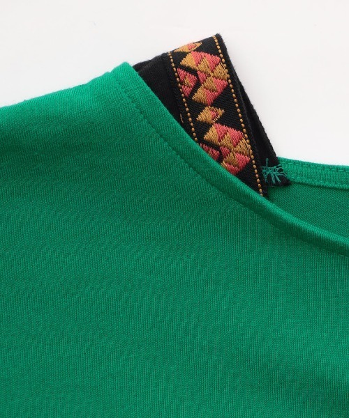 チチカカ（チチカカ）の「ポンチョ肩チロリープルオーバー（Tシャツ/カットソー・レディース・チャコールグレー/ホワイト/ピンク/グリーン・FREE）」の21枚目の写真