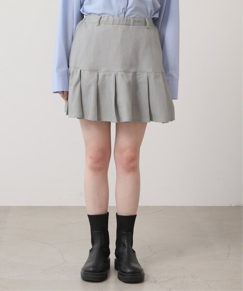 RAY CASSIN（レイカズン）の「プリーツ切替ミニスカート（スカート・レディース・グレー/ブラック・FREE）」の12枚目の写真