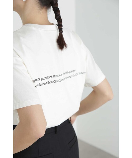 JILL STUART（ジルスチュアート）の「◆メッセージTシャツ（Tシャツ/カットソー・レディース・ブラック/ホワイト・FREE）」の18枚目の写真