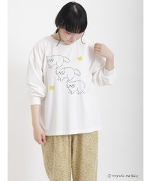Samansa Mos2 | 【miyuki matsuo × SamansaMos2】ロングTシャツ(Tシャツ/カットソー)
