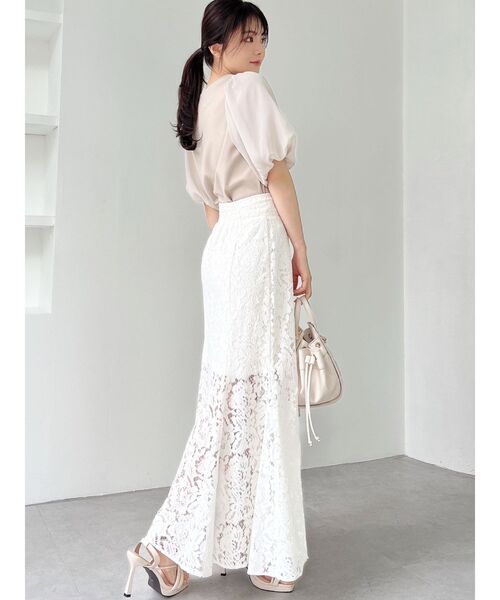 RESEXXY（リゼクシー）の「レースマーメイドスカート（スカート・レディース・ホワイト/ブラック/ブルー・FREE）」の8枚目の写真