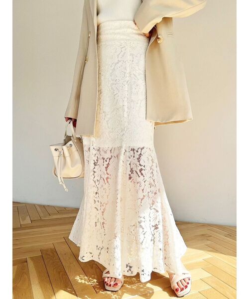 RESEXXY（リゼクシー）の「レースマーメイドスカート（スカート・レディース・ホワイト/ブラック/ブルー・FREE）」の19枚目の写真