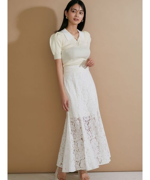 RESEXXY（リゼクシー）の「レースマーメイドスカート（スカート・レディース・ホワイト/ブラック/ブルー・FREE）」の10枚目の写真