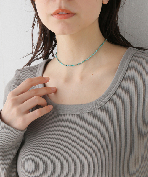 gren by M(グリンバイエム)の「【gren by M / グリンバイエム】 ターコイズネックレス(ネックレス・レディース・ブルー・FREE)」の5枚目の写真