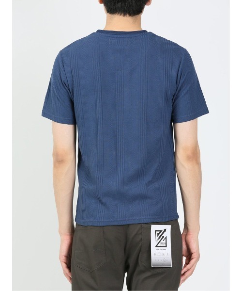 TAKA-Q(タカキュー)の「タカキュー リンクスジャガード Vネック半袖Tシャツ(Tシャツ/カットソー・メンズ・ホワイト/ブルー/ブラック・X-LARGE/MEDIUM/LARGE)」の8枚目の写真