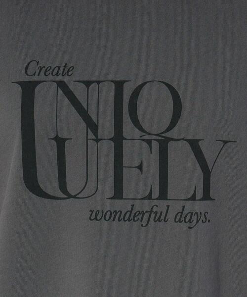 UNTITLED（アンタイトル）の「◆【きれいめにも、カジュアルにも】ランダムロゴTシャツ（Tシャツ/カットソー・レディース・ホワイト系8/ホワイト系3/グレー系その他・00/48/44/50/04/02）」の11枚目の写真