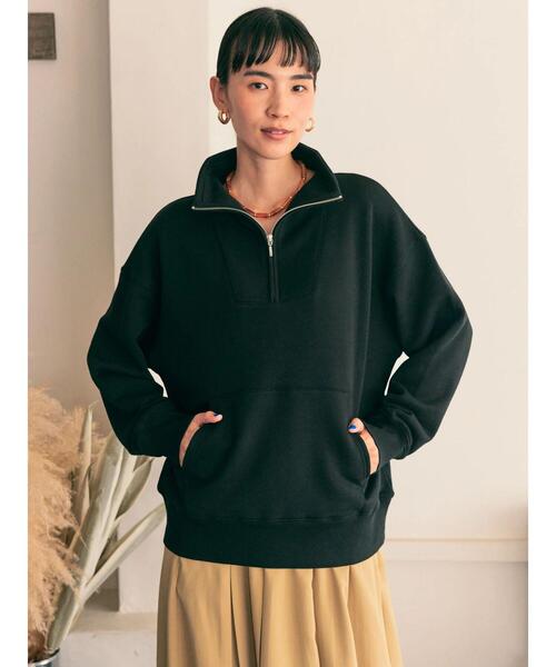 AMERICAN HOLIC（アメリカンホリック）の「スウェットカットソー（スウェット・レディース・ブラック・M）」の3枚目の写真