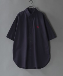 Oversize Drop shoulder short sleeve BD shirt/オーバーサイズ ドロップショルダー 半袖 ボタンダウン シャツ