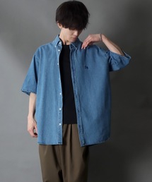 Oversize Drop shoulder short sleeve BD shirt/オーバーサイズ ドロップショルダー 半袖 ボタンダウン シャツ