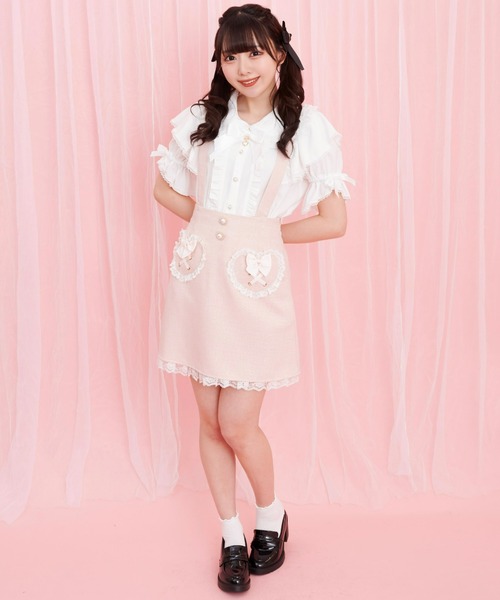 Secret Honey(シークレットハニー)の「ハートポケットフリル台形スカート(スカート・レディース・ピンク/ブラック/ブルー・MEDIUM)」の11枚目の写真