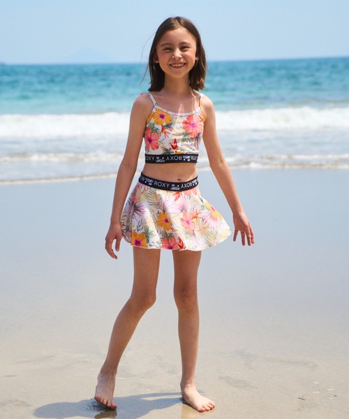 ROXY（ロキシー）の「ROXY/ロキシー キッズ 水着 3点セット ビキニ