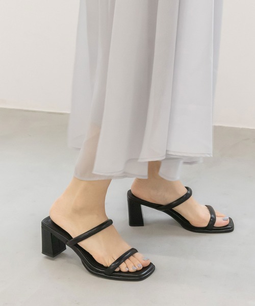 RANDA（ランダ）の「ストラップミュールサンダル（サンダル・レディース・アイボリー/ブラック/グリーン/パープル・M/L/LL/S）」の3枚目の写真