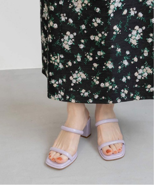 RANDA（ランダ）の「ストラップミュールサンダル（サンダル・レディース・アイボリー/ブラック/グリーン/パープル・M/L/LL/S）」の20枚目の写真