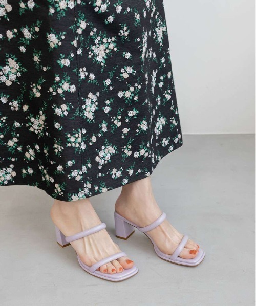 RANDA（ランダ）の「ストラップミュールサンダル（サンダル・レディース・アイボリー/ブラック/グリーン/パープル・M/L/LL/S）」の22枚目の写真