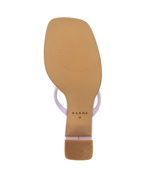 RANDA（ランダ）の「ストラップミュールサンダル（サンダル・レディース・アイボリー/ブラック/グリーン/パープル・M/L/LL/S）」の6枚目の写真