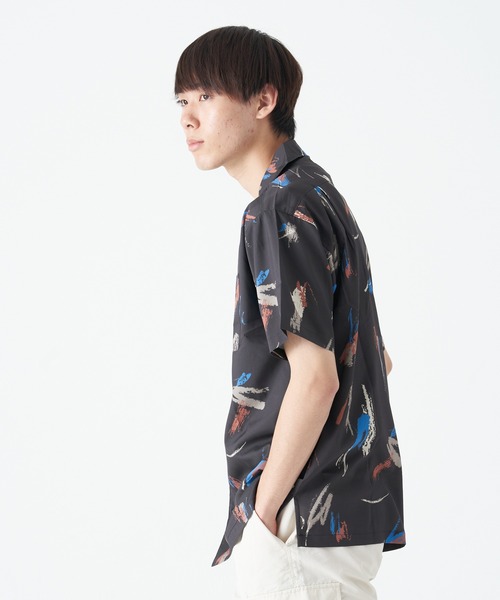 CORISCO(コリスコ)の「レーヨンタッチ総柄シャツ(M1)(シャツ/ブラウス・メンズ・その他4/その他7/その他1/その他5/その他8/その他2/その他3/その他6・LARGE/MEDIUM/X-LARGE)」の10枚目の写真