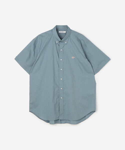 SCYE BASICS(サイベーシックス)の「SCYE BASICS | 〈別注〉ボタンダウン半袖シャツ MEN(シャツ/ブラウス・メンズ・オフホワイト/ブルー/チャコール・36/38/40)」の3枚目の写真