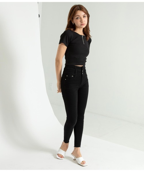 ANAP（アナップ）の「スクエアミュールサンダル（サンダル・レディース・ブラック/オフホワイト/ブルー・M/S/L）」の10枚目の写真